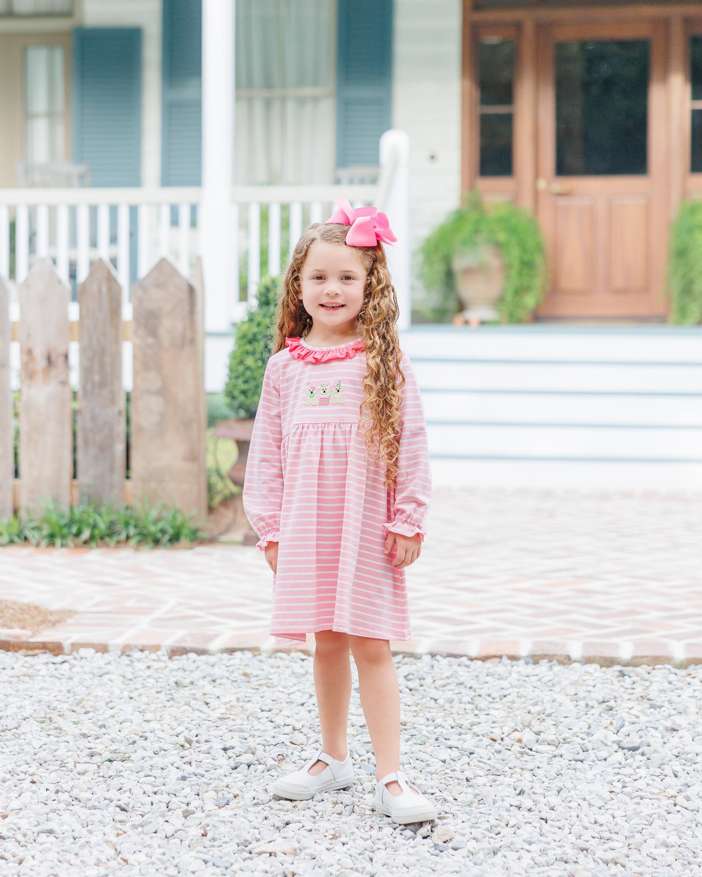puppy party ruffle dress
