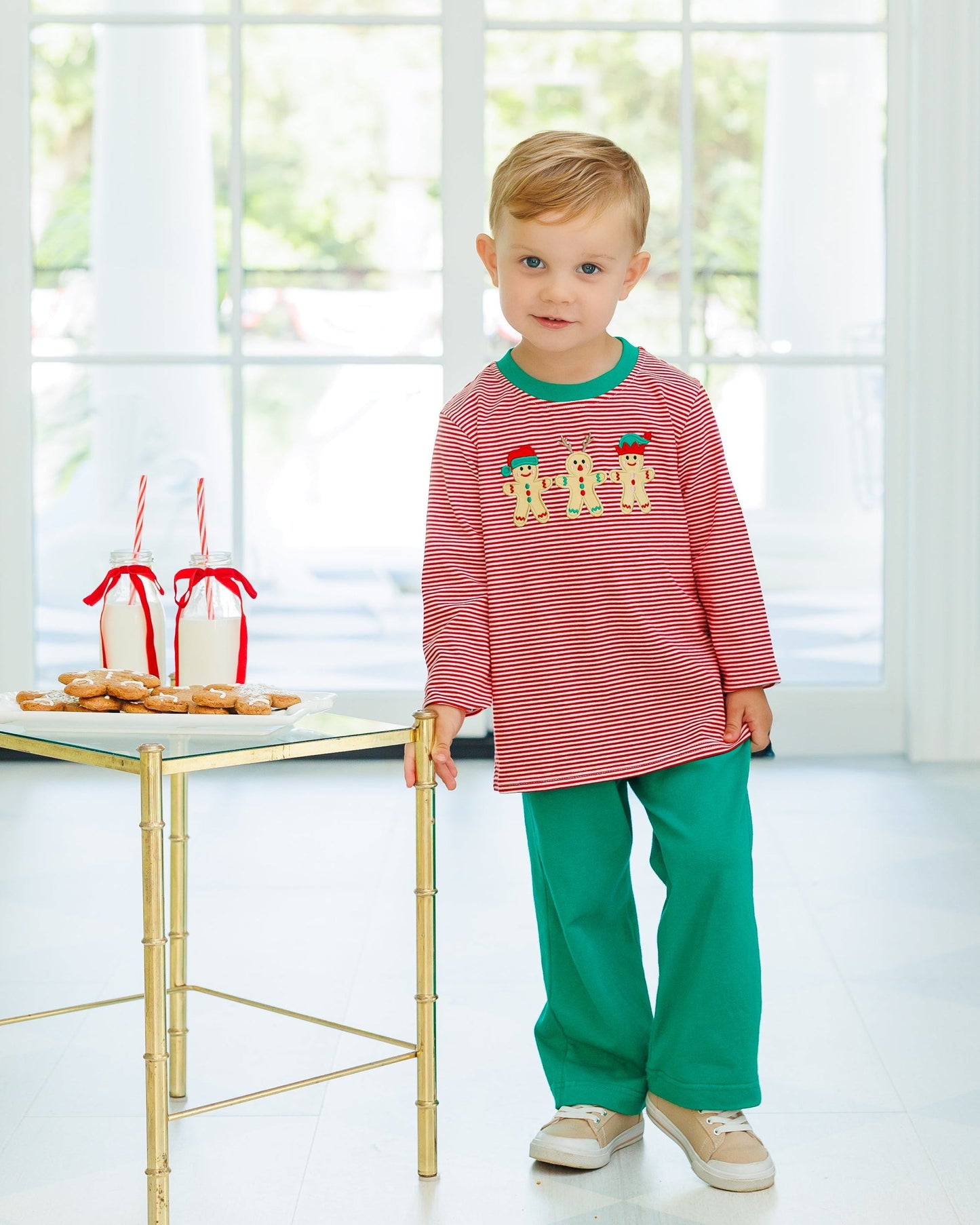 santa's sweet helpers pants set