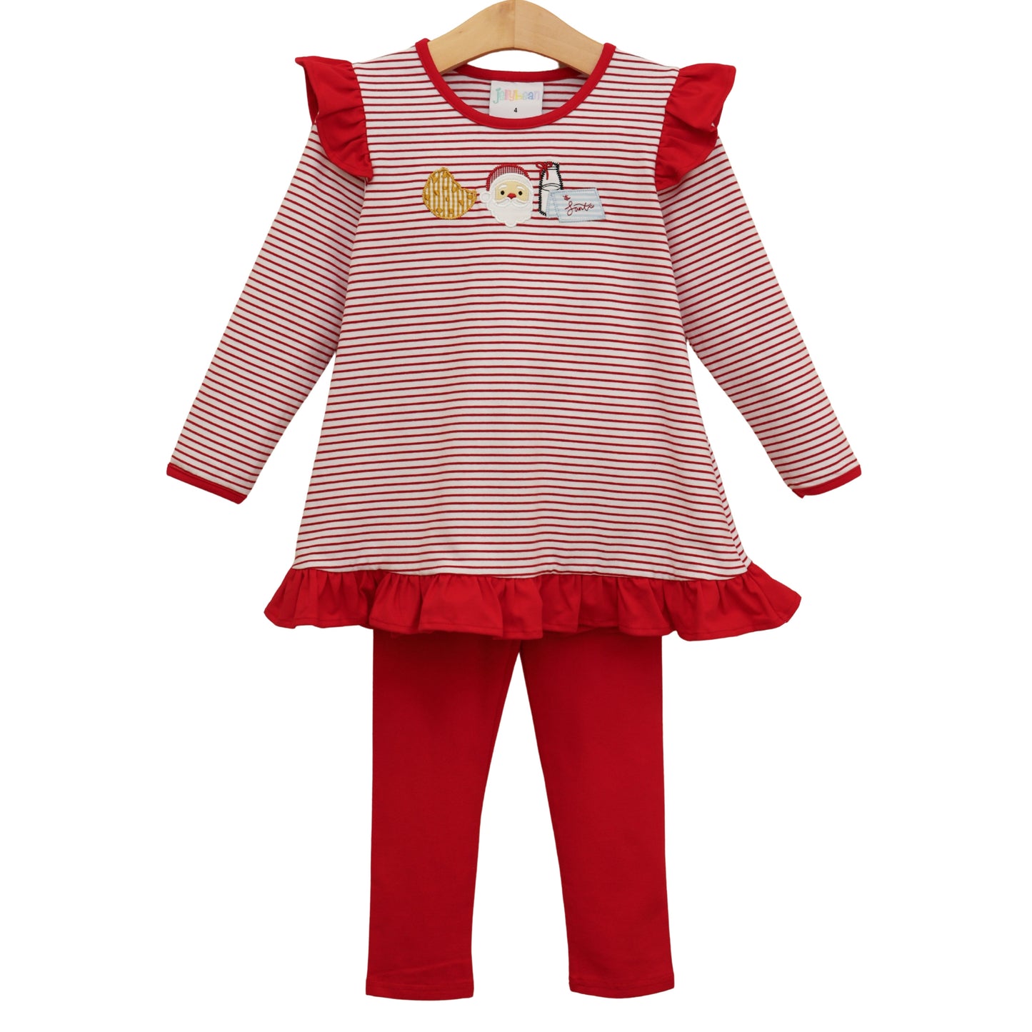 santa's treats ruffle pants set