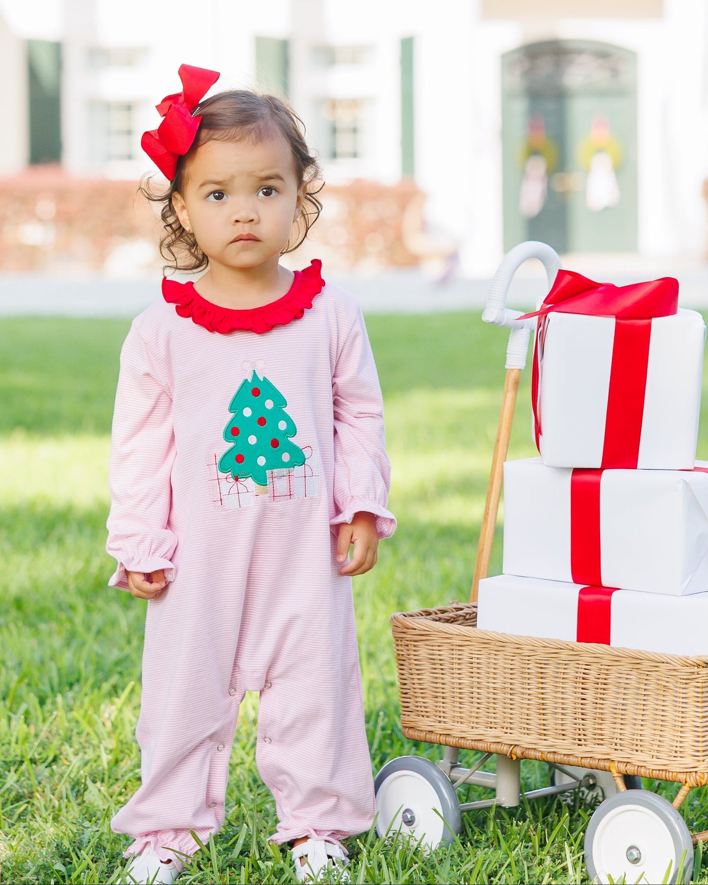 underneath the tree ruffle romper