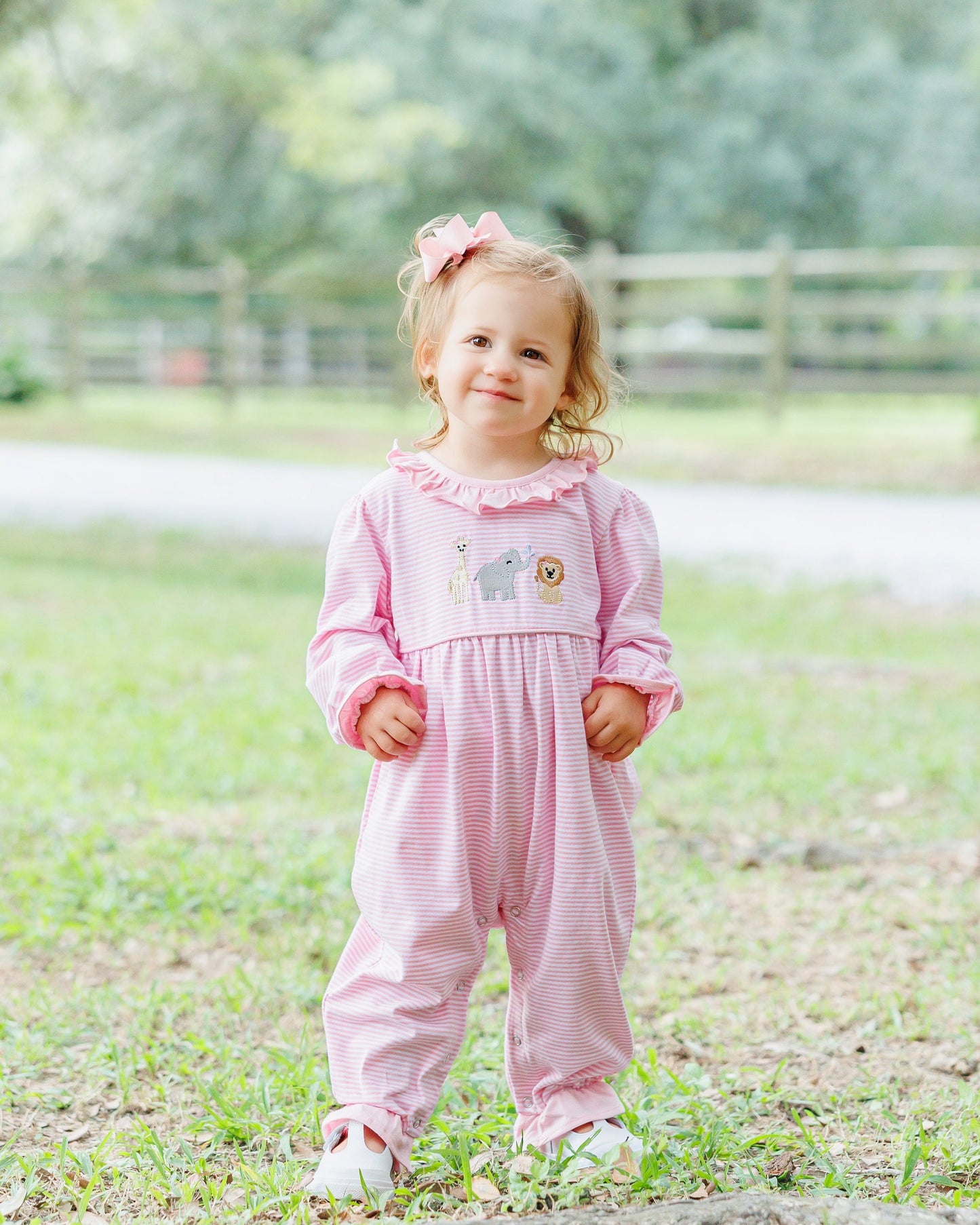 Zoo crew ruffle romper