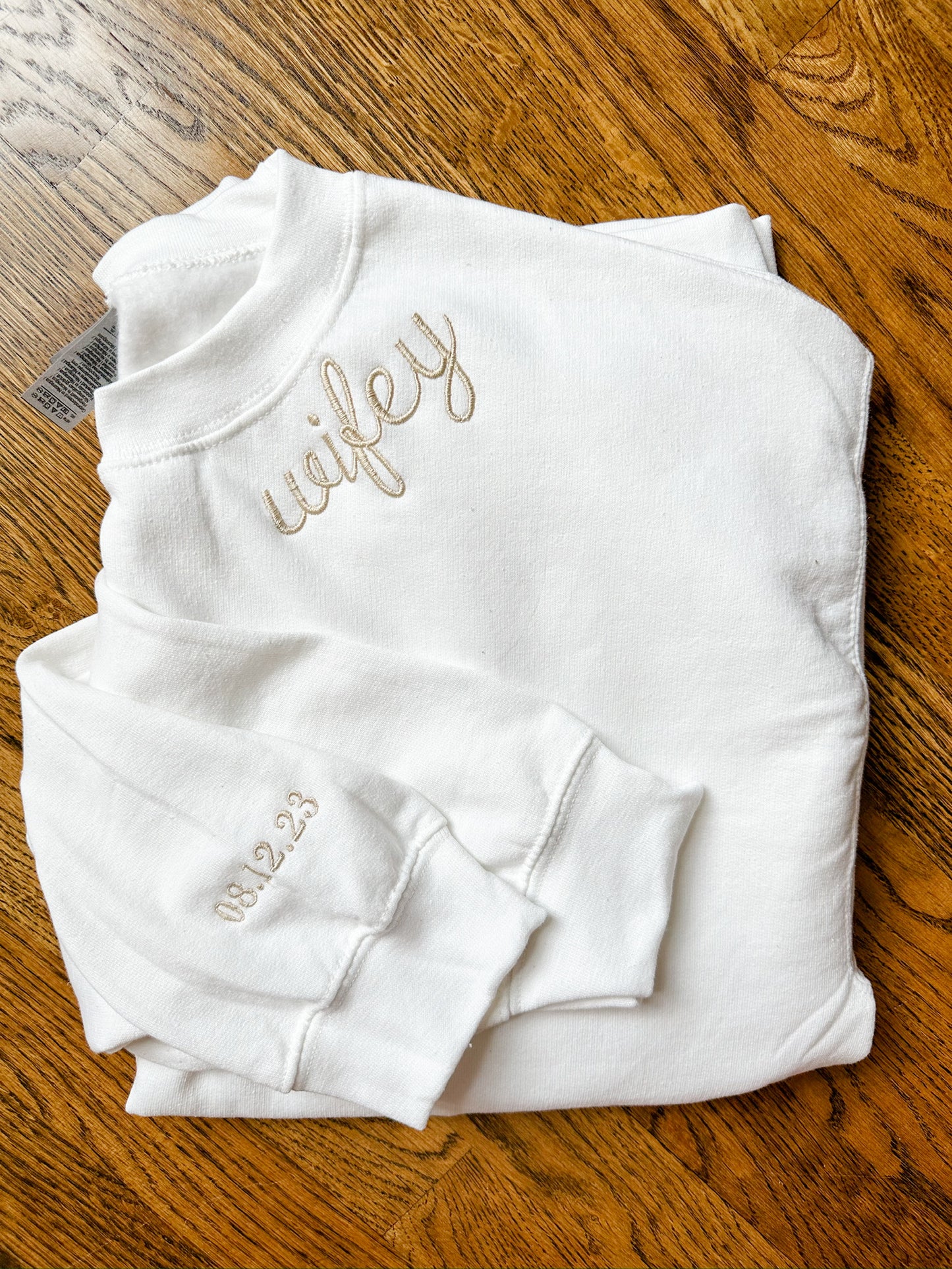 Wifey Neckline Sweatshirt