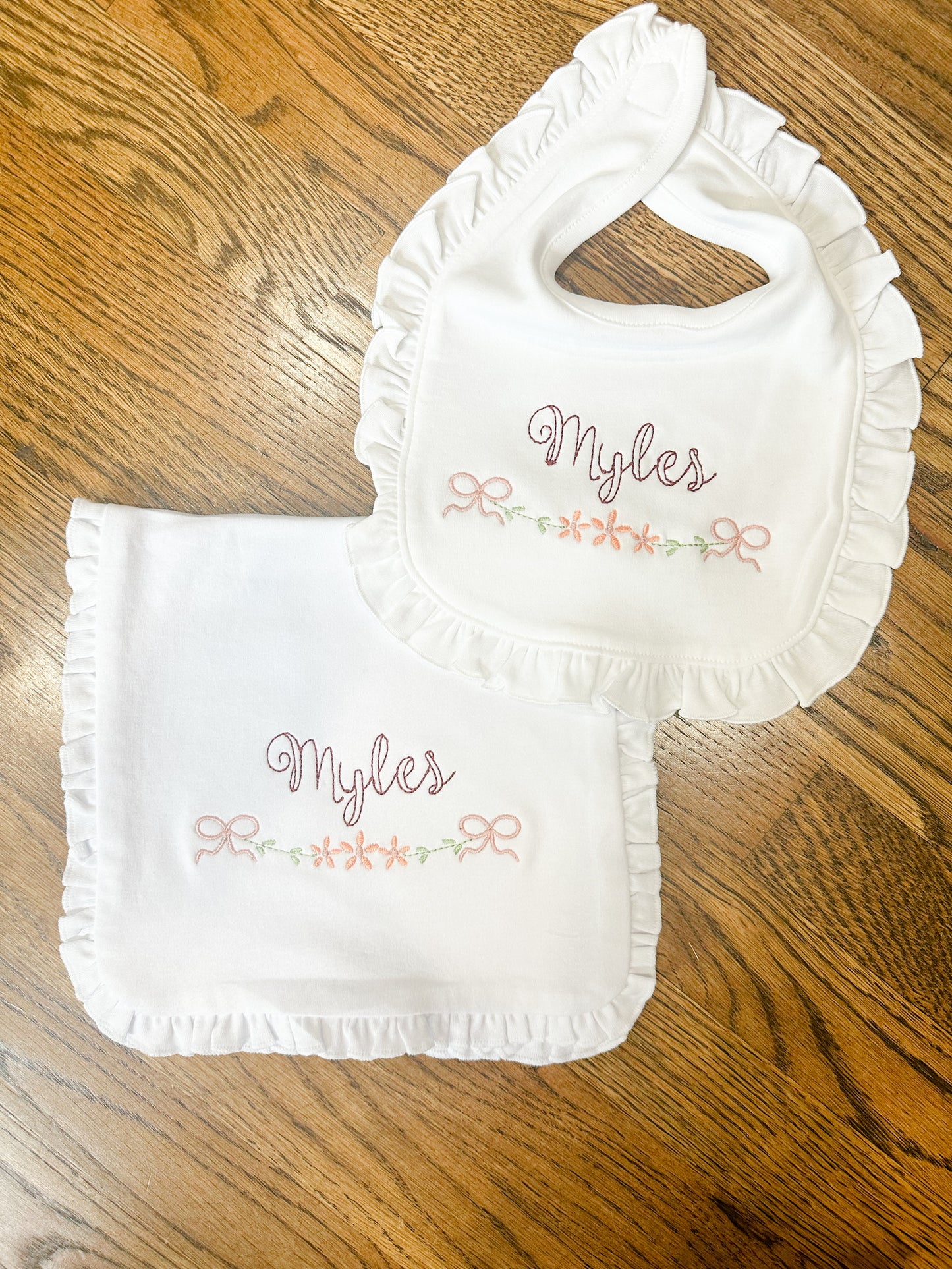 Bib and Burp cloth set