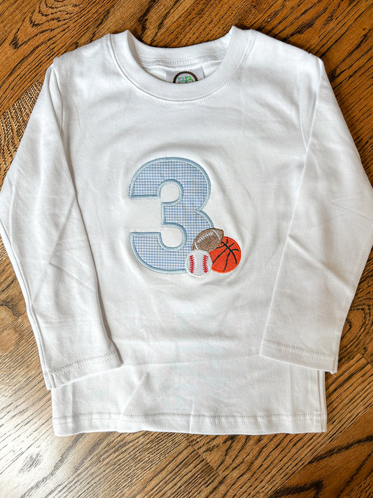 Number Sports Appliqué