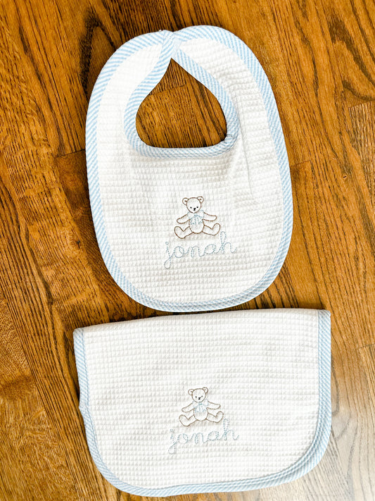 Bib and Burp cloth set