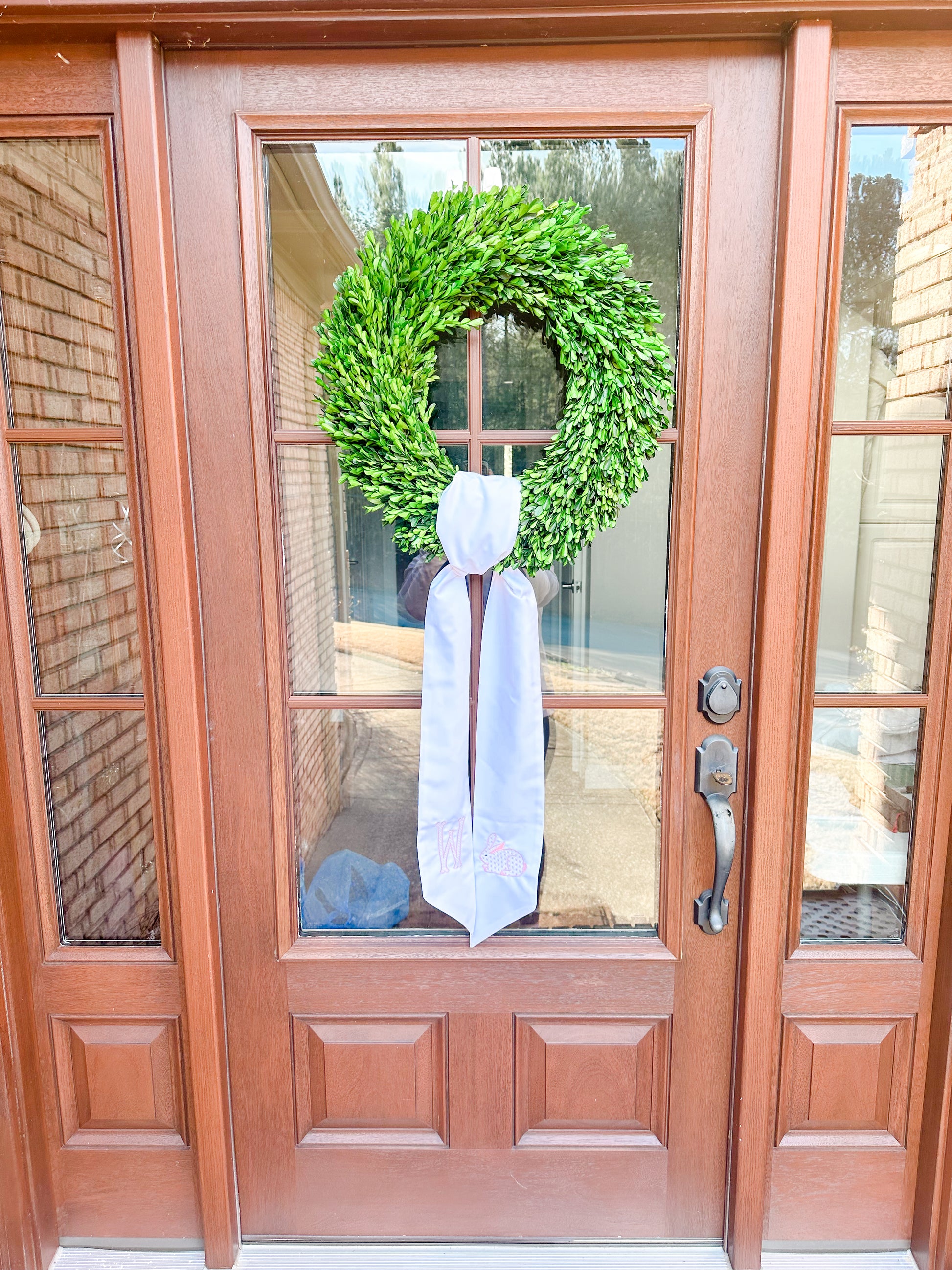 Green Linen Wreath Sash – Mere Fille Designs