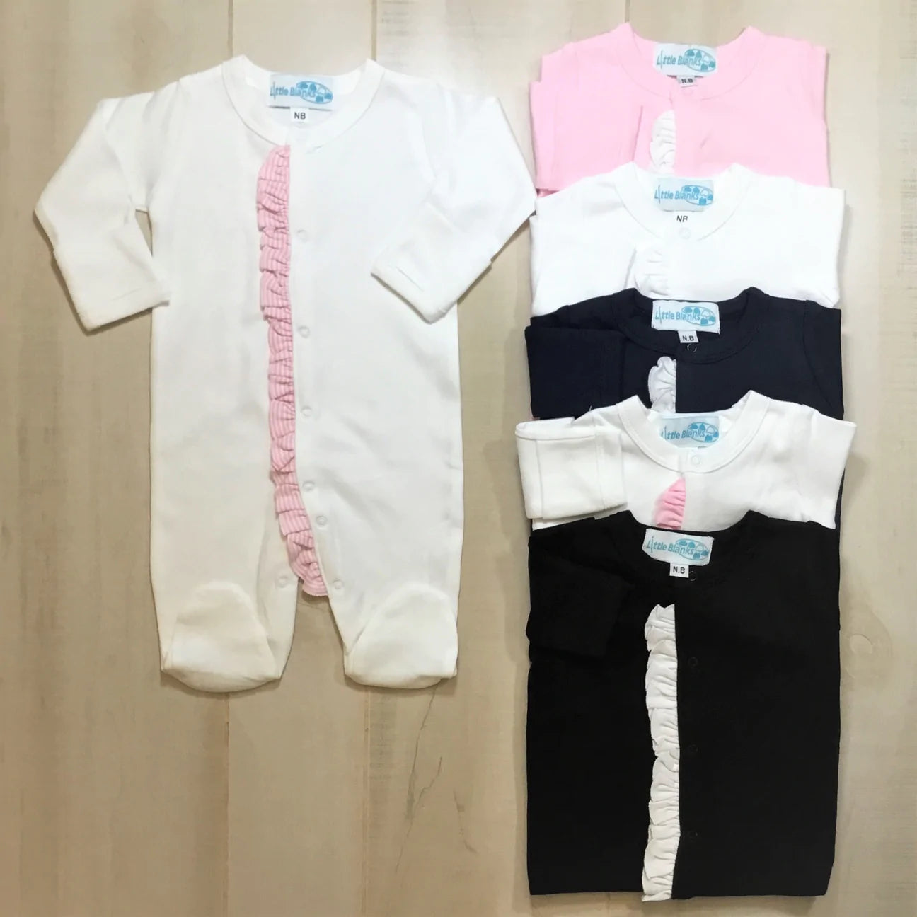 Footie Ruffle Newborn Set