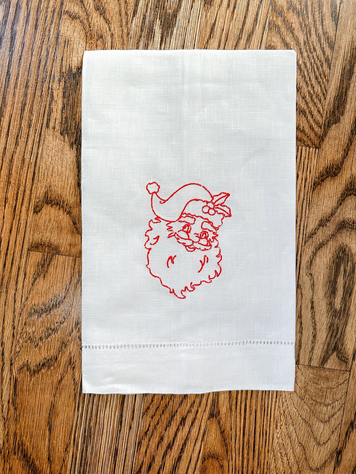 Vintage Santa Linen Towel