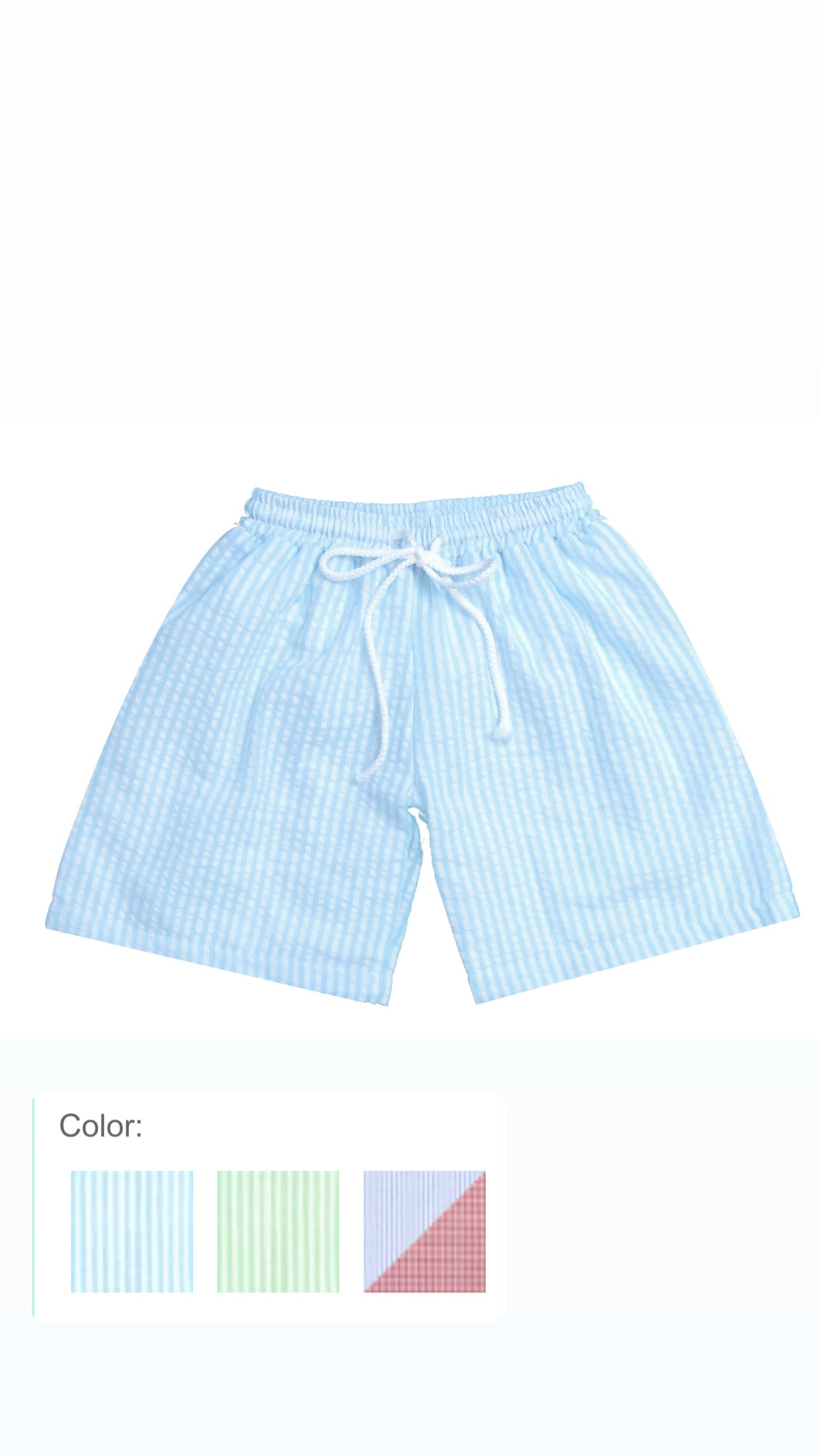 Seersucker Swim-trunks