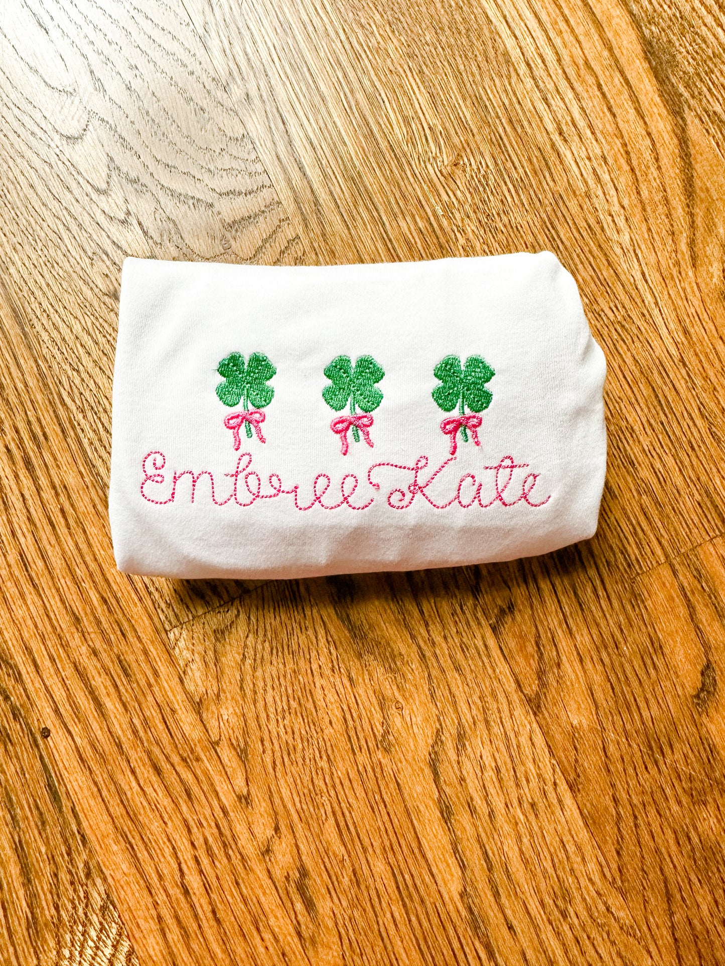 Shamrock Trio Embroidery