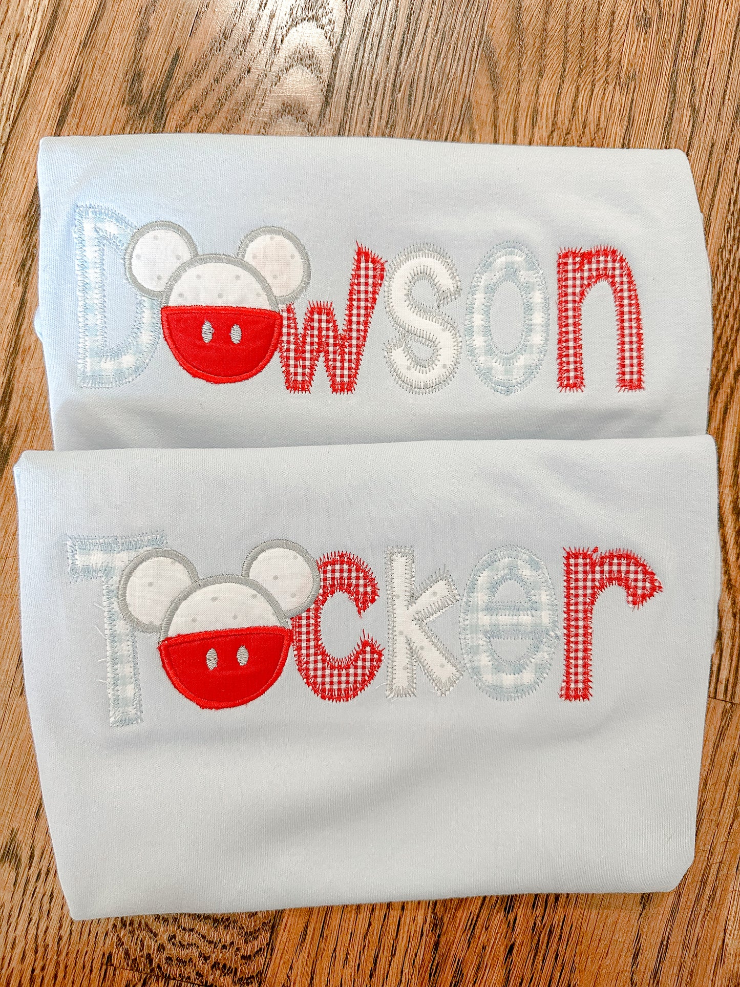 Mouse Appliqué Name