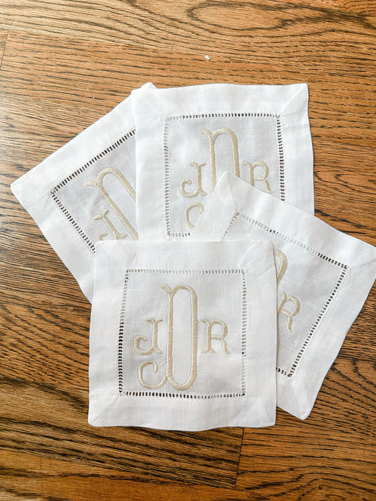 Custom Linen Cocktail Napkins