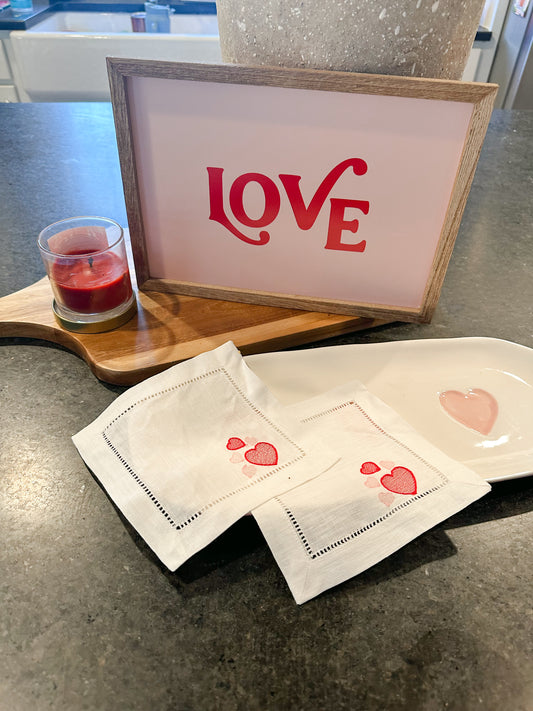 Valentine Cocktail Napkins